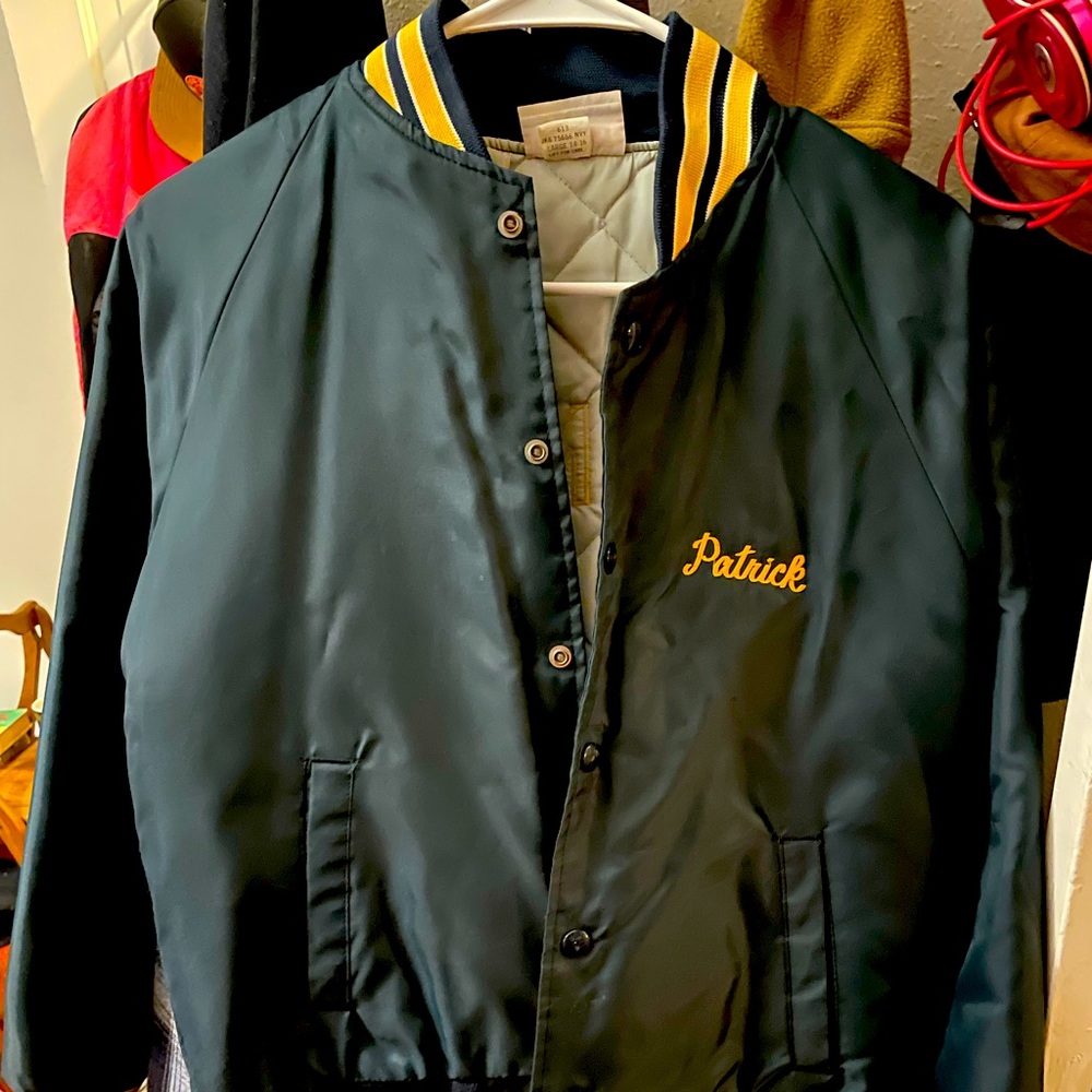 XS ADULT/LG KIDS vintage athletic coat